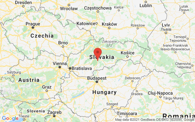 Google map: Podzámčok 115, slovensko